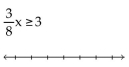 Solve and graph. Write the result in interval notation. -  A)    B)    C)    D)   