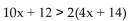 Solve. -  A) (-∞, 10)  B) (-∞, 8)  C) (8, ∞)  D) (10, ∞) 