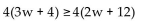 Solve. -  A) (-∞, 8] B) (-∞, 16] C) [16, ∞)  D) [8, ∞) 