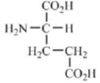 Which of the amino acids contains an acidic side chain? A)    B)    C)    D)    E)   