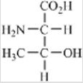 Which amino acid contains a nonpolar side chain? A)    B)    C)    D)    E)   