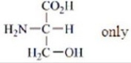 Which amino acids are obtained by hydrolyzing all the peptide bonds in the following polypeptide?   A)    B)    C)    D)    E)   