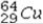 Identify the particle that copper-63 is bombarded with in the reaction:   + ? →   +   A)    B)    C)    D)    E)   