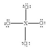 Identify the main-group element X that could form the compound with the following Lewis structure:   A) C B) O C) N D) F E) P