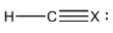 An unknown molecular compound has the following Lewis structure. Which of the following elements could be the identity of X? A) S B) H C) C D) Cl E) N