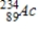 Identify the product formed by the beta decay of   . A)   B)   C)   D)  