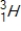 Tritium   is a β emitter. Identify the product formed when   emits a β particle. A)    B)    C)    D)   