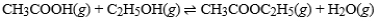 Which of the following is the equilibrium constant expression for the reverse reaction of the following reaction?   A)  K = [CH<sub>3</sub>COOH][C<sub>2</sub>H<sub>5</sub>OH]/[CH<sub>3</sub>COOC<sub>2</sub>H<sub>5</sub>][H<sub>2</sub>O] B)  K = [CH<sub>3</sub>COOC<sub>2</sub>H<sub>5</sub>][H<sub>2</sub>O]/[CH<sub>3</sub>COOH][C<sub>2</sub>H<sub>5</sub>OH] C)  K = [CH<sub>3</sub>COOH][C<sub>2</sub>H<sub>5</sub>OH]/[CH<sub>3</sub>COOC<sub>2</sub>H<sub>5</sub>] D)  K = [CH<sub>3</sub>COOC<sub>2</sub>H<sub>5</sub>]/[CH<sub>3</sub>COOH][C<sub>2</sub>H<sub>5</sub>OH]