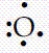 Which of the following is the correct Lewis dot picture of the oxygen atom? A)    B)    C)    D)   