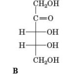 Examine the following structures.         Which of the following structures is an aldopentose? A)  A B)  B C)  C D)  D E)  None of these is an aldopentose.