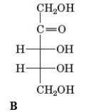 Examine the given chemical structures.         Which of the following chemical structures is an aldohexose? A)  A B)  B C)  C D)  D E)  None of these is an aldohexose.
