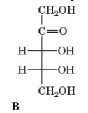 Examine the given chemical structures.         Which of the following chemical structures has an L-configuration? A)  A B)  B C)  C D)  D E)  None of these has an L-configuration.