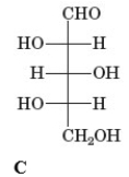 Examine the given chemical structures.         Which of the following chemical structures has an L-configuration? A)  A B)  B C)  C D)  D E)  None of these has an L-configuration.