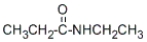 What is the IUPAC name of the following compound?   A)  ethylpropanamide B)  N-ethylpropanamide C)  N-ethylethanamide D)  pentanamide