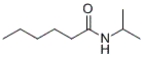 Which of the following compounds would react together at room temperature to form the given compound?   A)  hexanamide and 2-propanol B)  hexanoic acid and 2-propanamine C)  2-propanamine and hexanoic anhydride D)  pentanoic acid and 2-propanamine