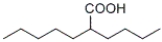 What is the IUPAC name of the following compound?   A)  5-carboxydecane B)  5-pentylhexanoic acid C)  2-pentylhexanoic acid D)  2-butylheptanoic acid