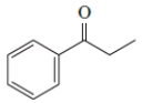 Identify the IUPAC name of the given compound.   A)  1-propylbenzophenone B)  1-phenyl-1-propanone C)  1-propylphenylketone D)  1-phenylpropyl ketone