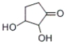 What is the IUPAC name of the following compound?   A)  2,3-dihydroxycyclopentanone B)  1,2-dihydroxy-3-cyclopentanone C)  cyclopentanone-1,2-diol D)  cyclopentanone-2,3-diol