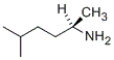 What is the IUPAC name of the following compound?   A)  (R) -2,5-dimethylpentanamine B)  (S) -5-methyl-2-hexanamine C)  (R) -5-methyl-2-hexanamine D)  (S) -2,5-dimethylpentanamine