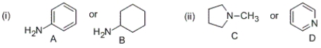 Identify the Stronger Base in Each Pair of Compounds. : A) a | Biology+