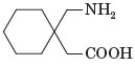 The structure of gabapentin-a drug for treating epilepsy-is given. Which type of amine is gabapentin?   A)  1° B)  2° C)  3°