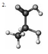 Consider the following ball-and-stick models. Elements other than hydrogen and carbon are labeled.     The specific rotation of the substance numbered one is +2.6°. If 1 g/mL of substance one is mixed with the same volume of 1 g/mL of substance two, what will be the specific rotation of the resulting solution? A)  +2.6° B)  −2.6° C)  0° D)  +5.2° E)  −5.2°