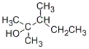 When heated with concentrated sulfuric acid, which of the following alcohols will be converted to the following alkene as the major product?   A)    B)    C)  both   and   D)  none of these
