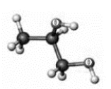 Consider the following model. Elements other than hydrogen and carbon are labeled.   Which of the following alcohol groups are represented in this structure? A)  two primary alcohol groups B)  two secondary alcohol groups C)  a tertiary alcohol group and a secondary alcohol group D)  a primary alcohol group and a secondary alcohol group