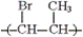 Which of the following monomers can be used to prepare the given polymer?   A)  cis-1-bromopropene B)  trans-1-bromopropene C)  both cis-1-bromopropene and trans-1-bromopropene D)  neither cis-1-bromopropene nor trans-1-bromopropene