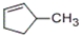 Which of the following alkenes undergoes acid-catalyzed hydration to give 1-methylcyclopentanol? A)    B)    C)    D)  none of these
