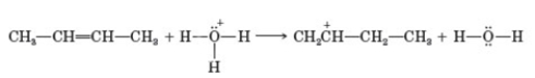 Four patterns can be noted for certain organic reactions: Pattern 1: Add a proton. Pattern 2: Take a proton away. Pattern 3: Reaction between an electrophile and nucleophile to form a new covalent bond. Pattern 4: Reaction of a proton donor with a carbon-carbon double bond to form a new covalent bond. To which pattern does the following reaction belong?   A)  Pattern 1 B)  Pattern 2 C)  Pattern 3 D)  Pattern 4