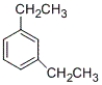 What is an acceptable name for the following compound?   A)  o-dimethylbenzene B)  m-dimethylbenzene C)  p-diethylbenzene D)  m-diethylbenzene