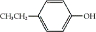 Which of the following is the correct IUPAC name of the following compound?   A)  1-ethyl-4-hydroxybenzene B)  4-ethylphenol C)  1-hydroxy-4-methylbenzene D)  phenolstyrene