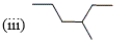 Which of the following compounds are constitutional isomers?       ​ ​ ​ A)  (i)  and (ii)  B)  (i)  and (iii)  C)  (ii)  and (iii)  D)  all of these