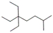What is the correct IUPAC name for the following compound?   A)  3,3-diethyl-6-methylheptane B)  isododecane C)  3,3-dimethyl-6-ethylheptane D)  1,1,1-triethyl-4-methylpentane