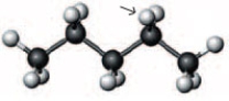 Consider the following ball-and-stick model.   If the hydrogen atom indicated by the arrow is replaced by a propyl group, what will be the name of the resulting compound? A)  2-propylpentane B)  4-methylheptane C)  octane D)  None of these are correct names for the resulting compound.