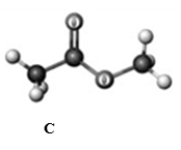 Answer the following questions based on the ball-and-stick models given below. Atoms other than carbon and hydrogen are labeled with the symbol of the element.         Which of the following ball-and-stick models represents a secondary alcohol? A)  A B)  B C)  C D)  D E)  none of these