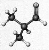 A ball-and-stick model of an organic compound has been provided below. Which of the following ball-and-stick models has the same functional group as that of this model? Atoms other than carbon and hydrogen are labeled with the symbol of the element.   A)  A B)  B C)  C D)  D E)  none of these