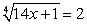 Solve the following equation:   A)    B)    C)    D)    E)   