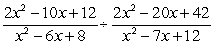 Divide:   A)    B)    C)    D)    E)   