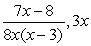Write each of the following fractions in terms of the LCM of the denominators:   A)    B)    C)    D)    E)   