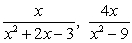 Write the fractions below in terms of the LCM of the denominators.   A)    B)    C)    D)    E)   