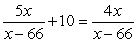 Solve:   A)  64 B)    C)  60 D)  -60 E)  No solution