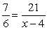 Solve:   A)    B)    C)    D)  22 E)  14
