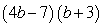 Factor by grouping:   A)    B)    C)    D)    E)  Nonfactorable over the integers