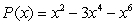 Indicate whether   is a polynomial function. If it is a polynomial function:  A. Identify the leading coefficient. B. Identify the constant term. C. State the degree. A)  Not a polynomial function B)  (a)  -3; (b)  0; (c)  4 C)  (a)  1; (b)  -3; (c)  6 D)  (a)  -1; (b)  -3; (c)  2 E)  (a)  -1; (b)  0; (c)  6