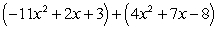 Add the following. Use a horizontal format.   A)    B)    C)    D)    E)   
