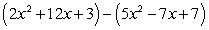 Subtract the following. Use a vertical format.   A)    B)    C)    D)    E)   