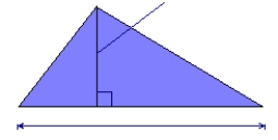 The base of a triangle is (x-2)  m and the height is (3x+9)  m. Find the area of the triangle in terms of the variable x. 3x+9   x-2 A)    m<sup>2</sup> B)    m<sup>2</sup> C)    m<sup>2</sup> D)    m<sup>2</sup> E)    m<sup>2</sup>