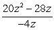 Divide:   A)    B)    C)    D)    E)   